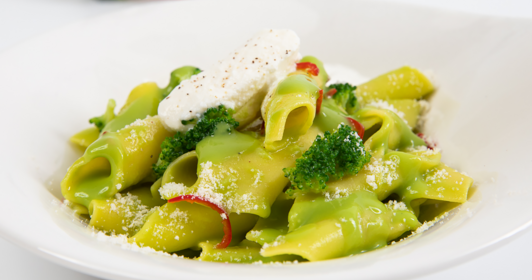 Garganelli mit Broccoli und Ricotta
